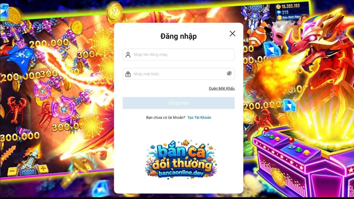 Hướng dẫn đăng nhập chơi game bắn cá đổi thưởng Hướng dẫn đăng nhập chơi game bắn cá đổi thưởng
